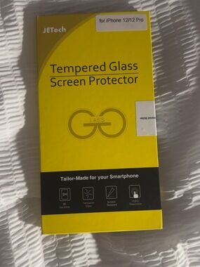 JETech Yellow Tempered Glass Screen Protector for iPhone 12/12 Pro